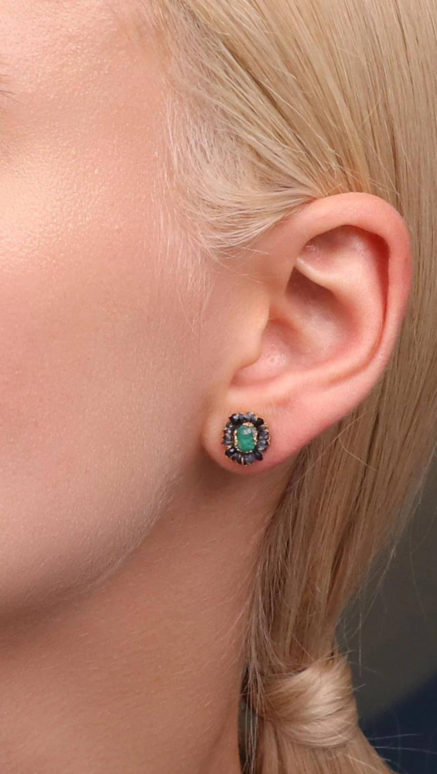 Margarita Emerald Studs